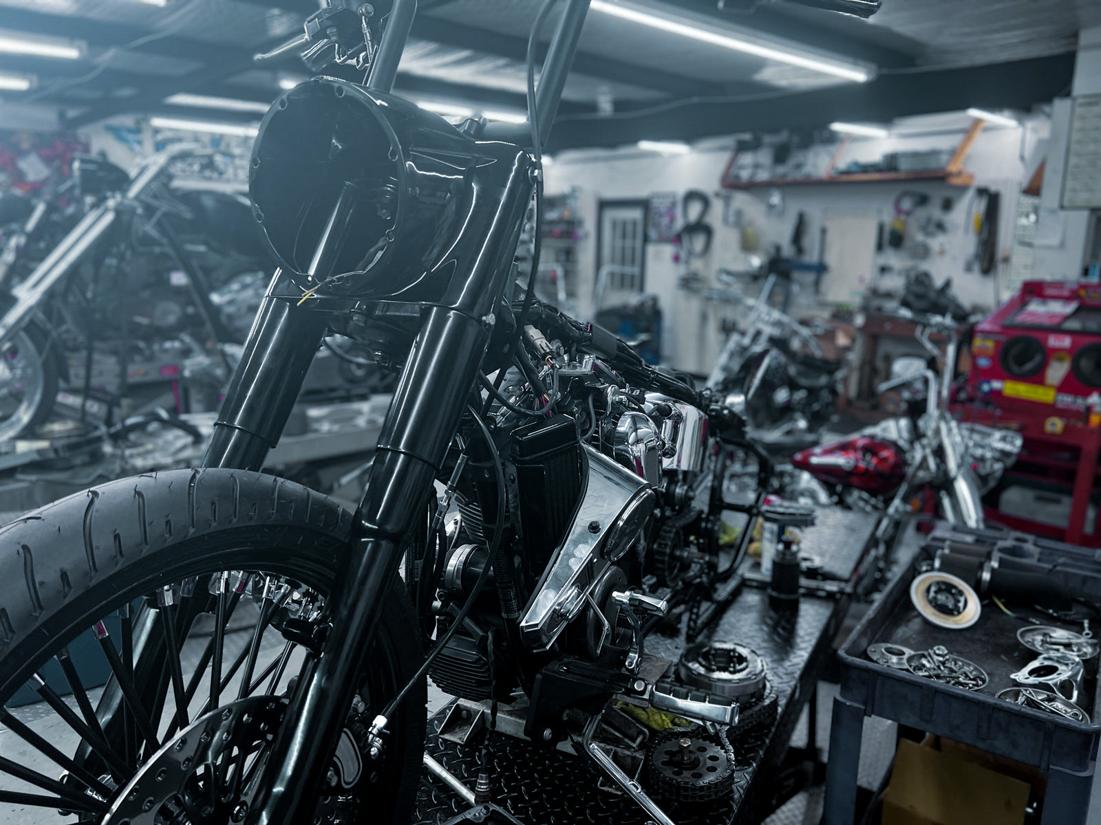 Custom build teardown in progress at Iron Mike's