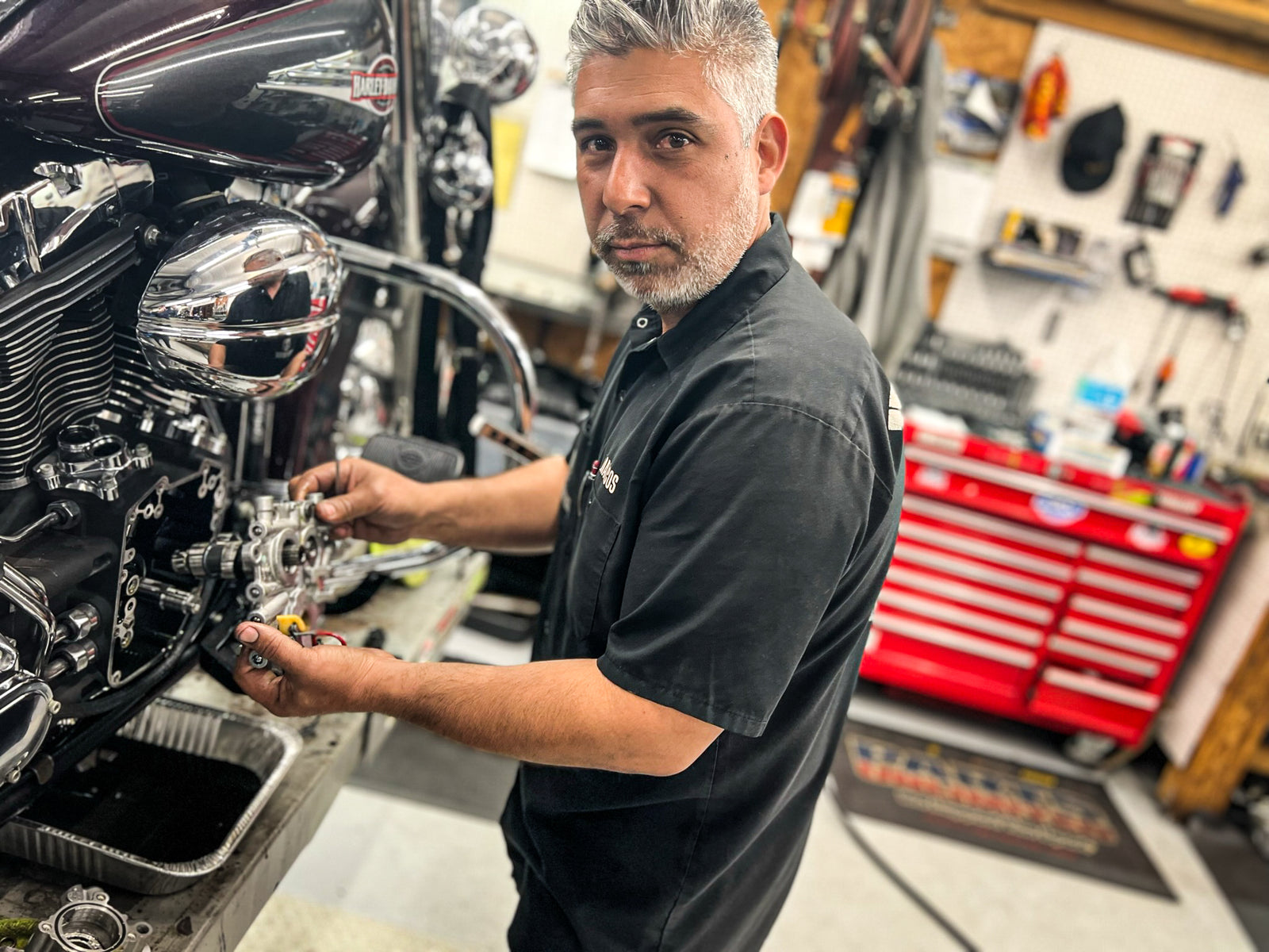 Marcos Sandoval, Dynojet certified technician at Iron Mike's