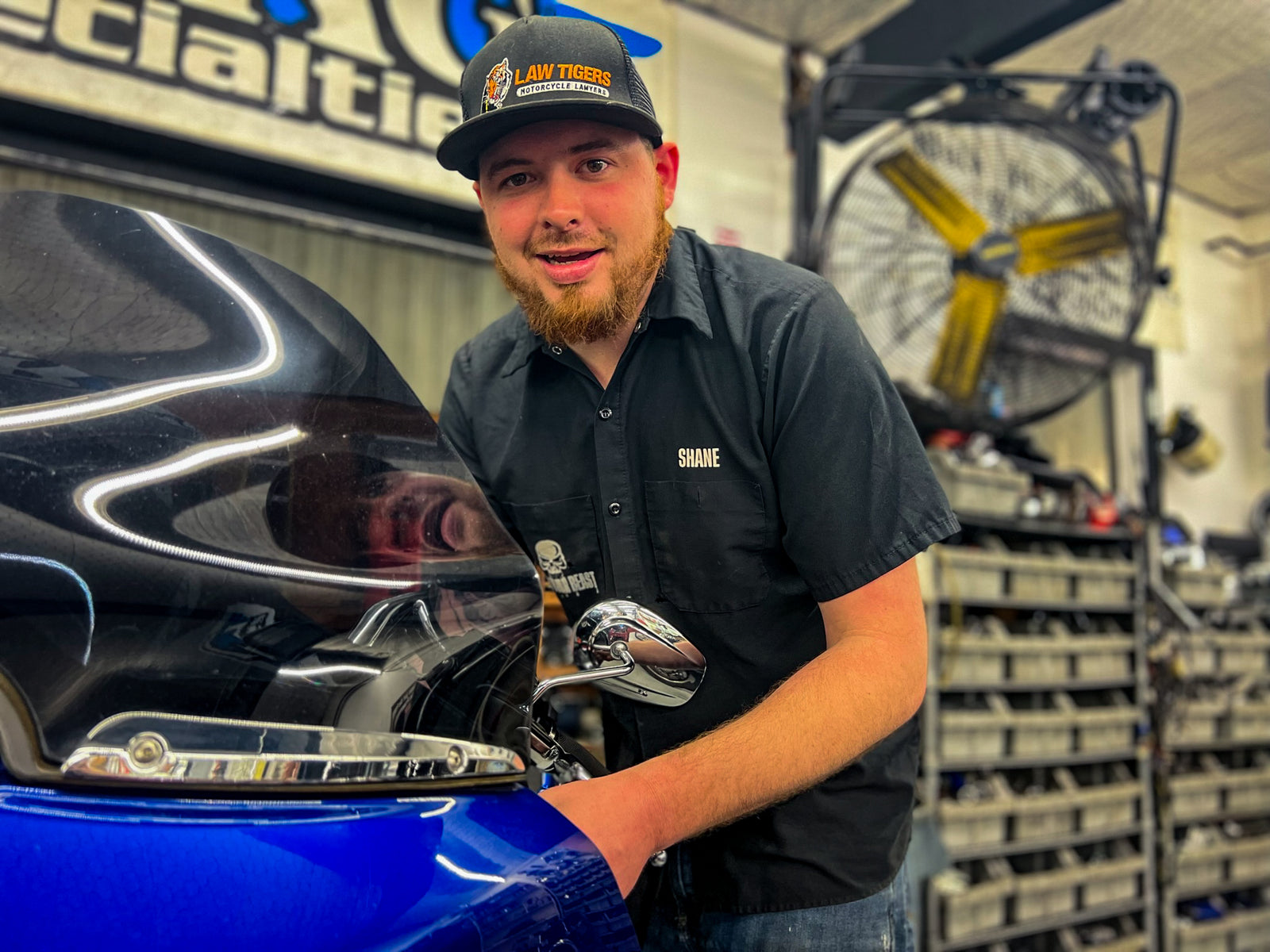 Shane Williams, Harley-Davidson and Honda certified technician at Iron Mike's